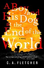 book cover for a boy and his dog at the end of the world