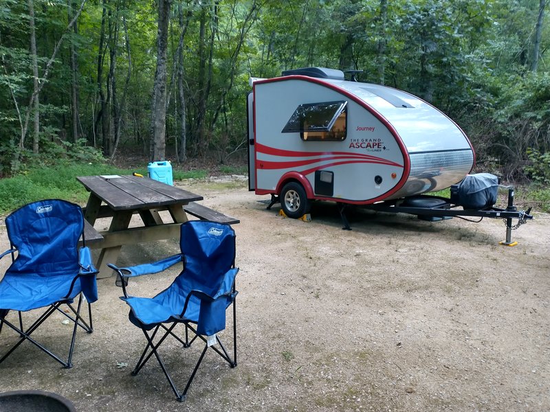 Site 24 at Cave Mountain Lake Campground