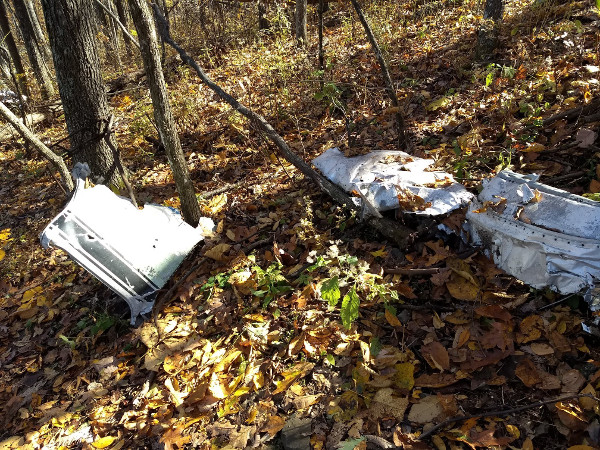 Parts from old plane crash on mountain