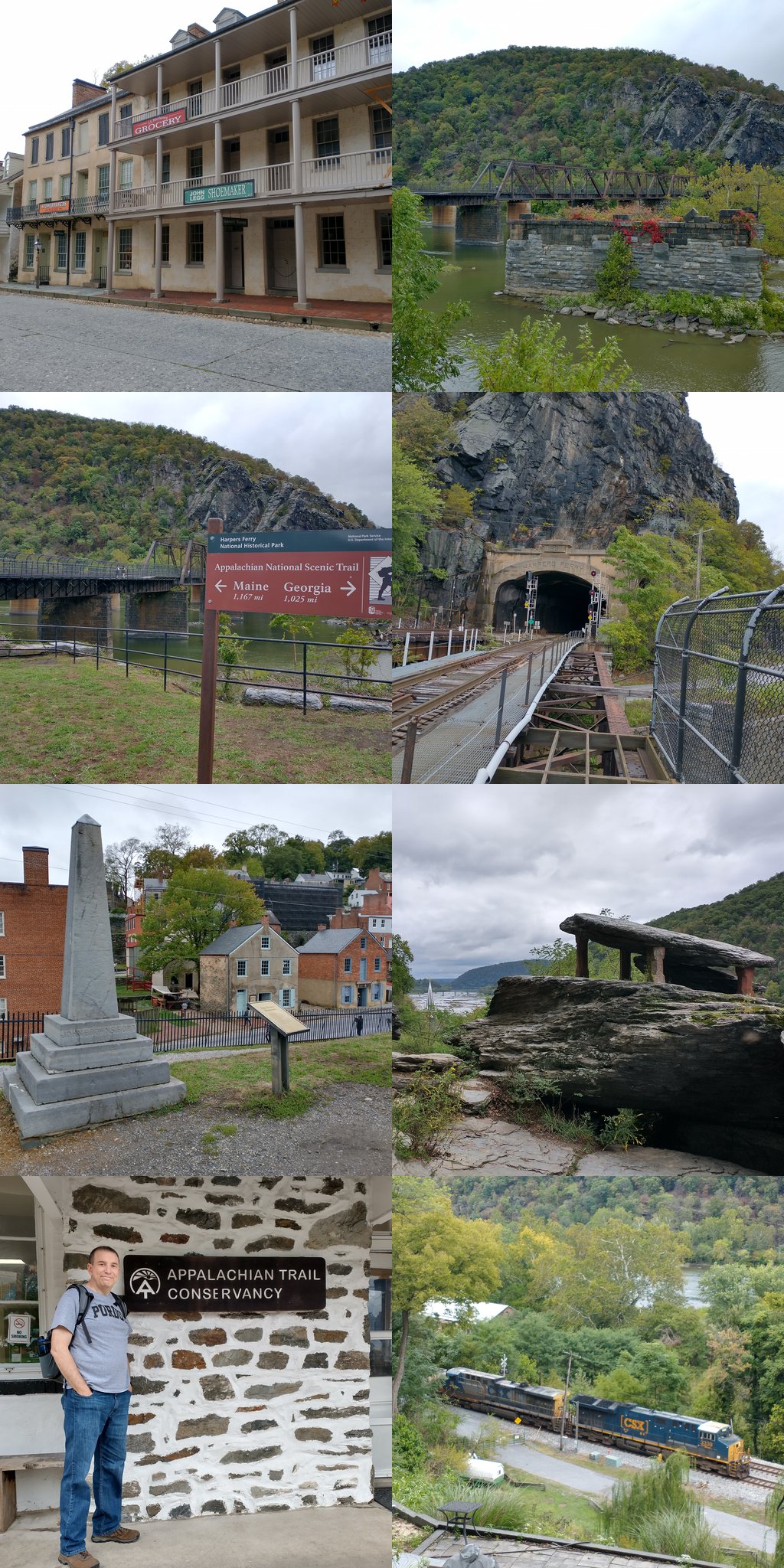 Photo collage of harpers Ferry WV