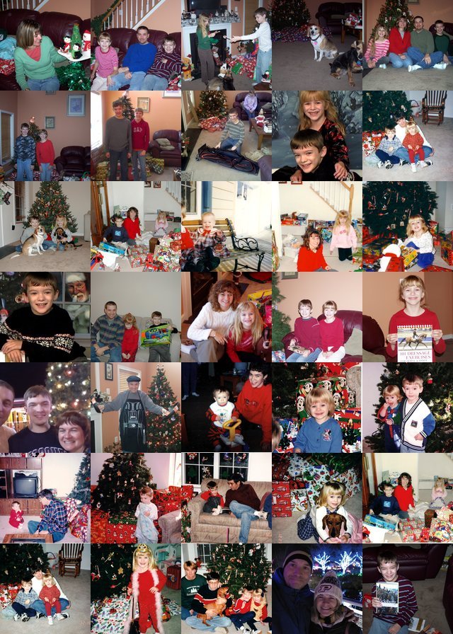 Christmas photo collage